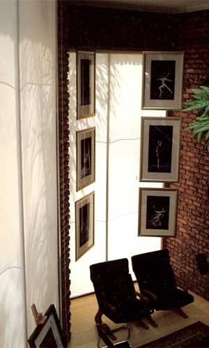 White interior roller blinds